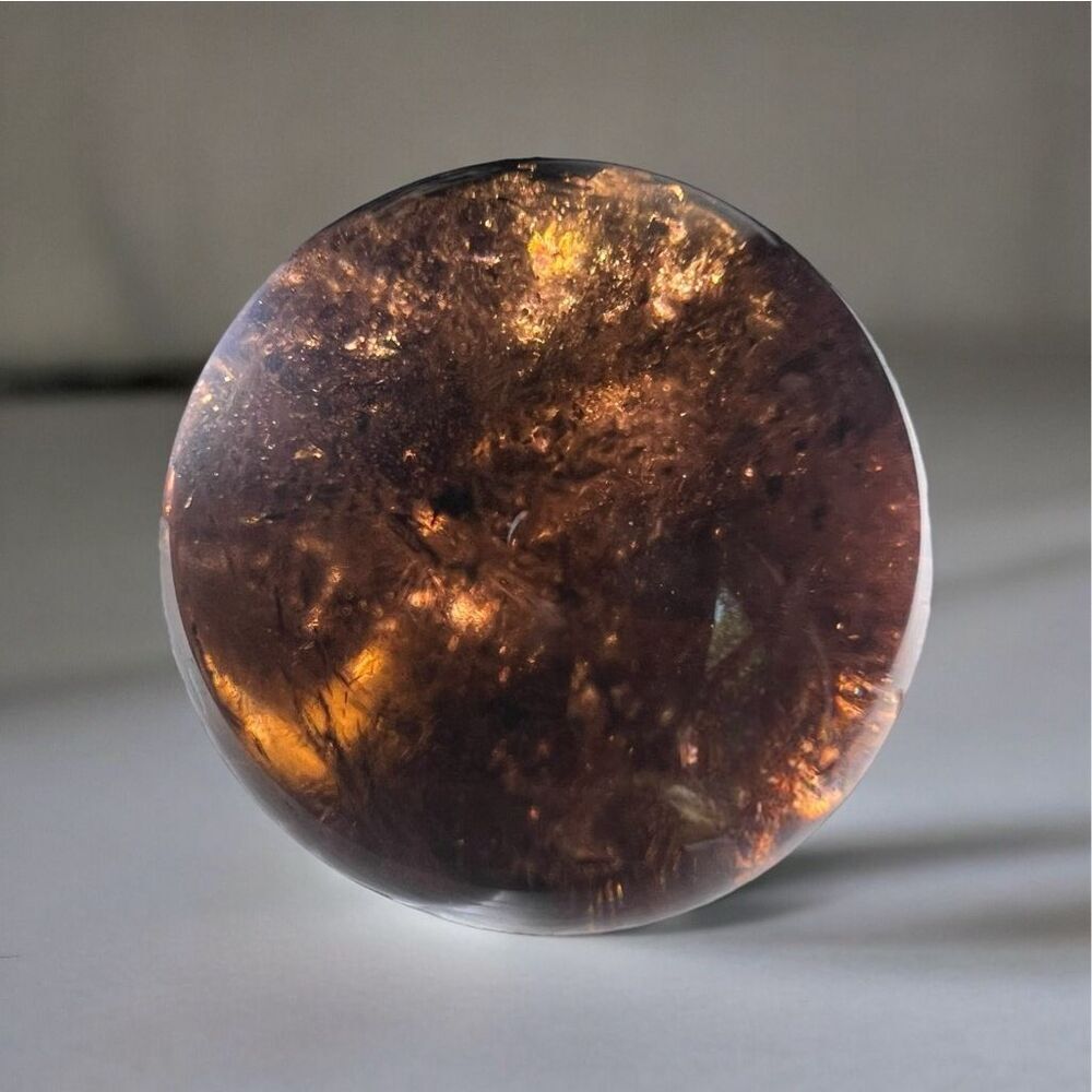 Smoky Quartz Crystal Sphere Marble